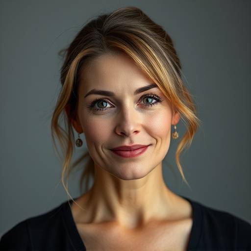 Portrait of Sophie Tremblay, portrait and family photographer at Lumiere Studios.